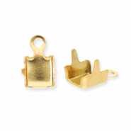 Componenti in acciaio inossidabile terminale per catena strass 3mm oro