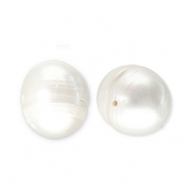 Perle di acqua dolce tonda bianco naturale