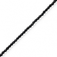 Perline sfaccettate nero