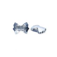 Perline sfaccettate fashion fiocco blu-effetto perlato