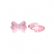 Perline sfaccettate fashion fiocco rosa