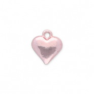 Ciondoli di metallo cuore rosa chiaro