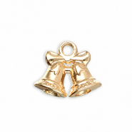 Ciondoli di metallo campanelle di natale oro