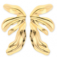 Orecchini in acciaio inossidabile ali oro