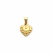 Ciondoli in acciaio inossidabile cuore oro
