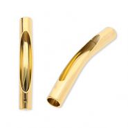 Perline in acciaio inossidabile tubo oro