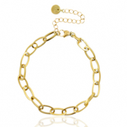 Bracciali in acciaio inossidabile maglia oro
