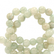 Perline in pietra naturale 6mm verde ghiaccio