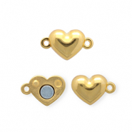 Componenti di metallo DQ&reg; chiusura magnetica cuore oro (privo di nichel)