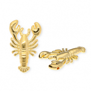 Ciondoli di metallo DQ&reg; aragosta oro (privo di nichel)