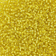 Rocailles Miyuki 15/0 Silver Lined Yellow 15-0006