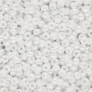 Rocailles Miyuki 8/0 Opaque Ab White 8-471