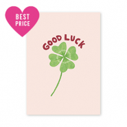 BY31&reg; Espositori bigiotteria in cartoncino "Good luck" rosa chiaro-verde-rosso-uggine