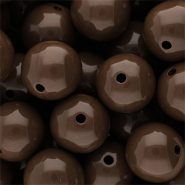 DQ Perline in acrilico 16 mm lucido Cappuccino brown 19-1220 TCX