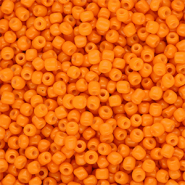 Perline di vetro rocailles 8/0 (3mm) arancione