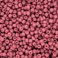 Perline di vetro rocailles 8/0 (3mm) rosa salmone