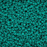 Perline di vetro rocailles 12/0 (2mm) verde ottanio