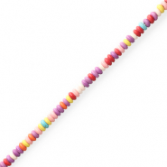 Perline di ceramica rondella multicolore