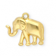 Ciondoli in acciaio inossidabile elefante oro
