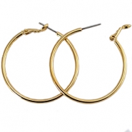 Componenti di metallo DQ orecchini a cerchio 30mm oro