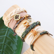 Set di ispirazione Braccialetti alla moda con nastro elastico in stile Ibiza