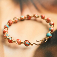 Set di ispirazione Idee creative! Gioielli con perline in pietra naturale e Artistic Wire