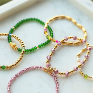 Set di ispirazione Ispirazione bracciali con perline sfaccettate