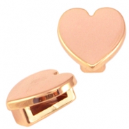 Passanti di metallo DQ per Cuoio&reg; cuore oro rosa