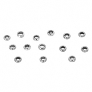 Componenti in acciaio inossidabile schiaccino 3 mm argento