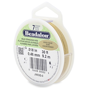 Beadalon filo infilaperle 7 fili diametro 0.46mm oro