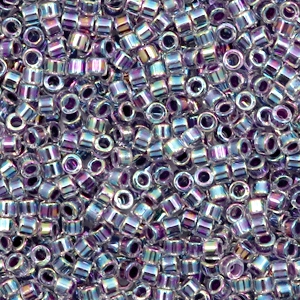 Perline Miyuki Delica 11/0 Ametista lined crystal AB DB-59