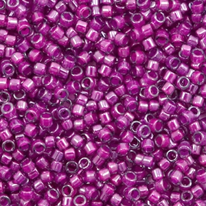 Perline Miyuki Delica 11/0 Fuchsia lined luster crystal DB-281