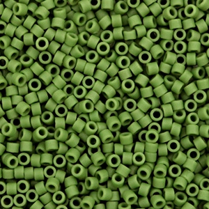 Perline Miyuki Delica 11/0 Opaque matte avocado green DB-1585