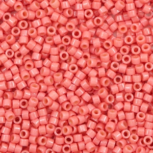 Perline Miyuki Delica 11/0 Duracoat opaque dyed light watermelon pink DB-2114