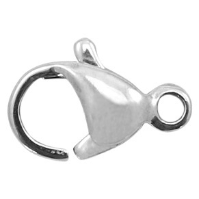 Componenti in acciaio inossidabile chiusura moschettone 10 mm argento antico
