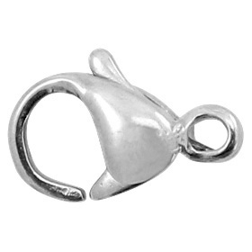 Componenti in acciaio inossidabile chiusura moschettone 9 mm argento antico