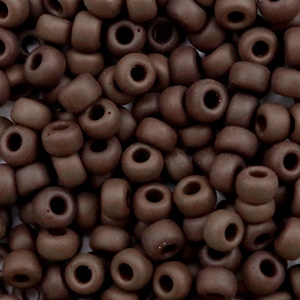 Rocailles Miyuki 6/0 Opaque matte chocolate brown 6 - 409F