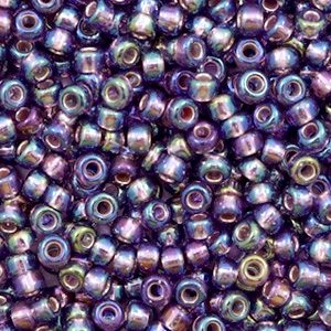 Rocailles Miyuki 8/0 Silverlined AB amethyst 8 - 1024