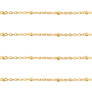 Componenti in acciaio inossidabile catena a rol&ograve; 2.0mm oro