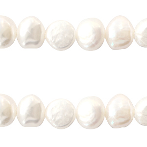 BQ Perle di acqua dolce pepita rotonde 8-9mm bianco naturale