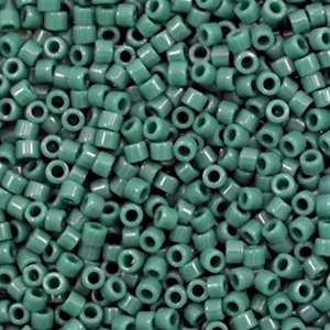 Perline Miyuki Delica 11/0 Duracoat opaque dyed forest green DB-2358