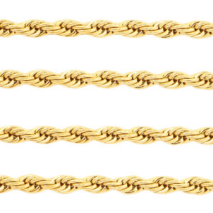 Componenti in acciaio inossidabile catena maglia corda oro