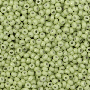 Rocailles Miyuki 11/0 Duracoat opaque fennel green 11-4473