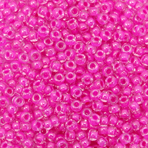 Rocailles Miyuki 11/0 Inside color luster fuchsia 11-209
