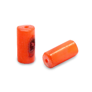 Perline di conchiglia tubo arancio reale