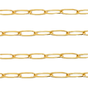 Componenti in acciaio inossidabile catena a rol&ograve; ovale oro