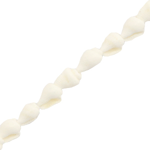 Perline di conchiglia a lumachina bianco