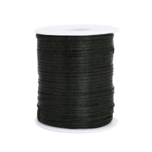 Cordoncino di raso 1,5mm nero