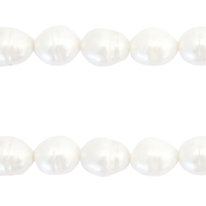 BQ Perle di acqua dolce chicco di riso 12x10mm bianco naturale