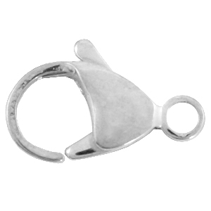 Componenti in acciaio inossidabile chiusura moschettone 9 mm argento